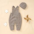 thumbnail image 6 of Generic Girls Knitted Tops for Toddler Baby Knit Romper Cotton Sleeveless Boy Girl Sweater Clothes Baby Bodysuit with Cute Hat Set, 6 of 9