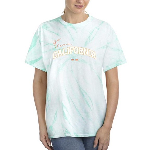Go Team California Tie Dye Cyclone Women -Image by Shutterstock, Female Medium