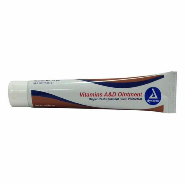 Dynarex Vitamins A&D Ointment, 4 oz Tube Each