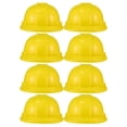 thumbnail image 1 of 8 gorros de plástico amarillos para fiesta de construcción infantil, 1 of 8