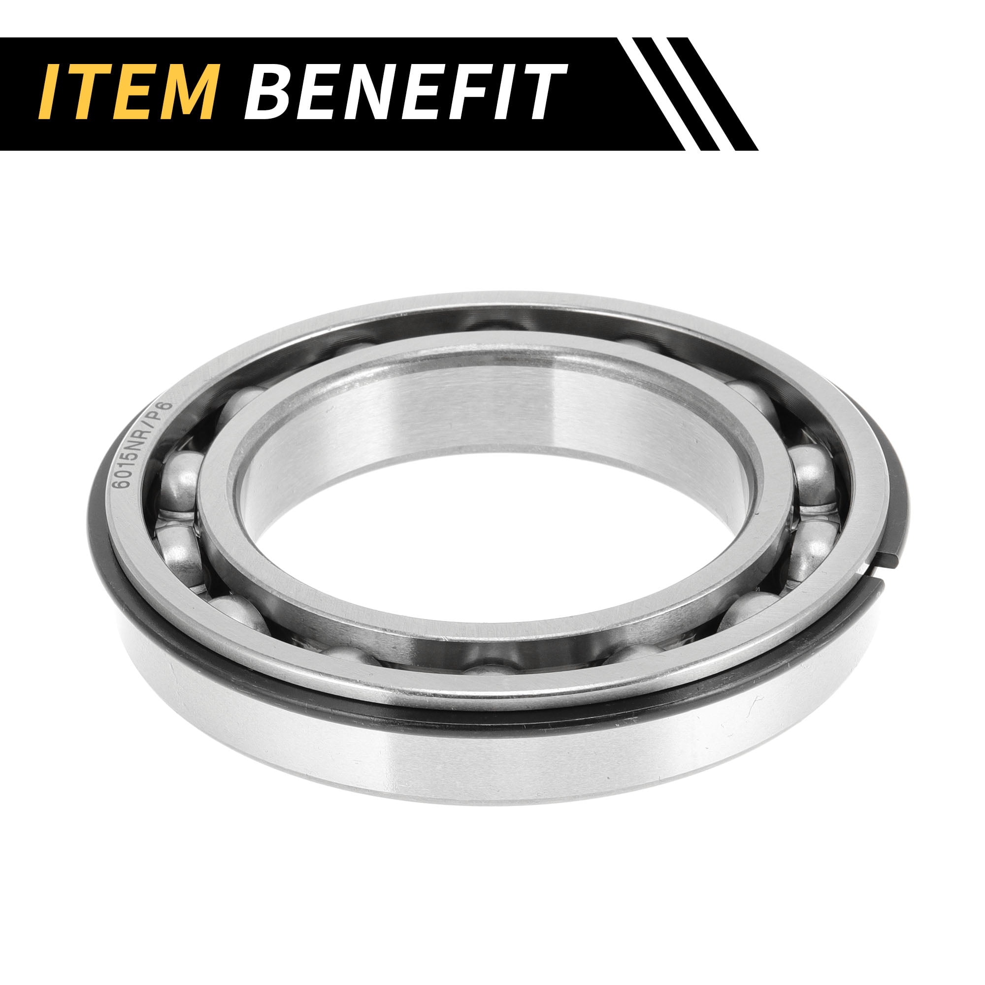 Unique Bargains 6015NR Deep Groove Ball Bearings 75x115x20mm P6 Open Type Lubricated Bearings 1 Pc Car Scooter Skateboard Wheel Universal Silver Tone