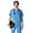 Ceil Blue, variant on Men’s Manchester V-Neck 3-Pocket Scrub Top with Four-Way Stretch and Moisture-Wicking - Ceil Blue - S
