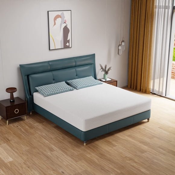 FDW Matelas en Mousse Mémoire Très Grand 10 Pouces, Fermeté Moyenne, Certifié CertiPUR-US, Blanc
