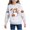 White D, variant on bbymog Halloween Spooky Sweatshirts for Girls Round Neck Long Sleeve Pullover Top Girls Sweatshirt Black B 2Y