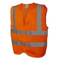 thumbnail image 2 of 10-Pack of Cordova VZ240P6XL Type R, Class II, Orange Mesh Vest, Zipper Closure, Inside Pocket, Two Horizontal 2-Inch Silver Reflective Stripes, 6X-Large, 2 of 3
