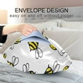 thumbnail image 5 of GZHJMY Flying Bumble Bees Satin Pillowcase for Hair and Skin Silk Pillowcase, Queen Size(20x30 inches) - Slip Cooling Satin Pillow Covers with Envelope Closure, 5 of 7