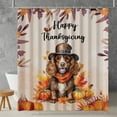 thumbnail image 2 of Happy Thanksgiving Cocker Spaniel Welcome Thankful Fall Autumn Pumpkin Shower Curtain Cockers Dog Lover Gifts Waterproof Bathroom Bathtub Curtain - 02021, 2 of 5