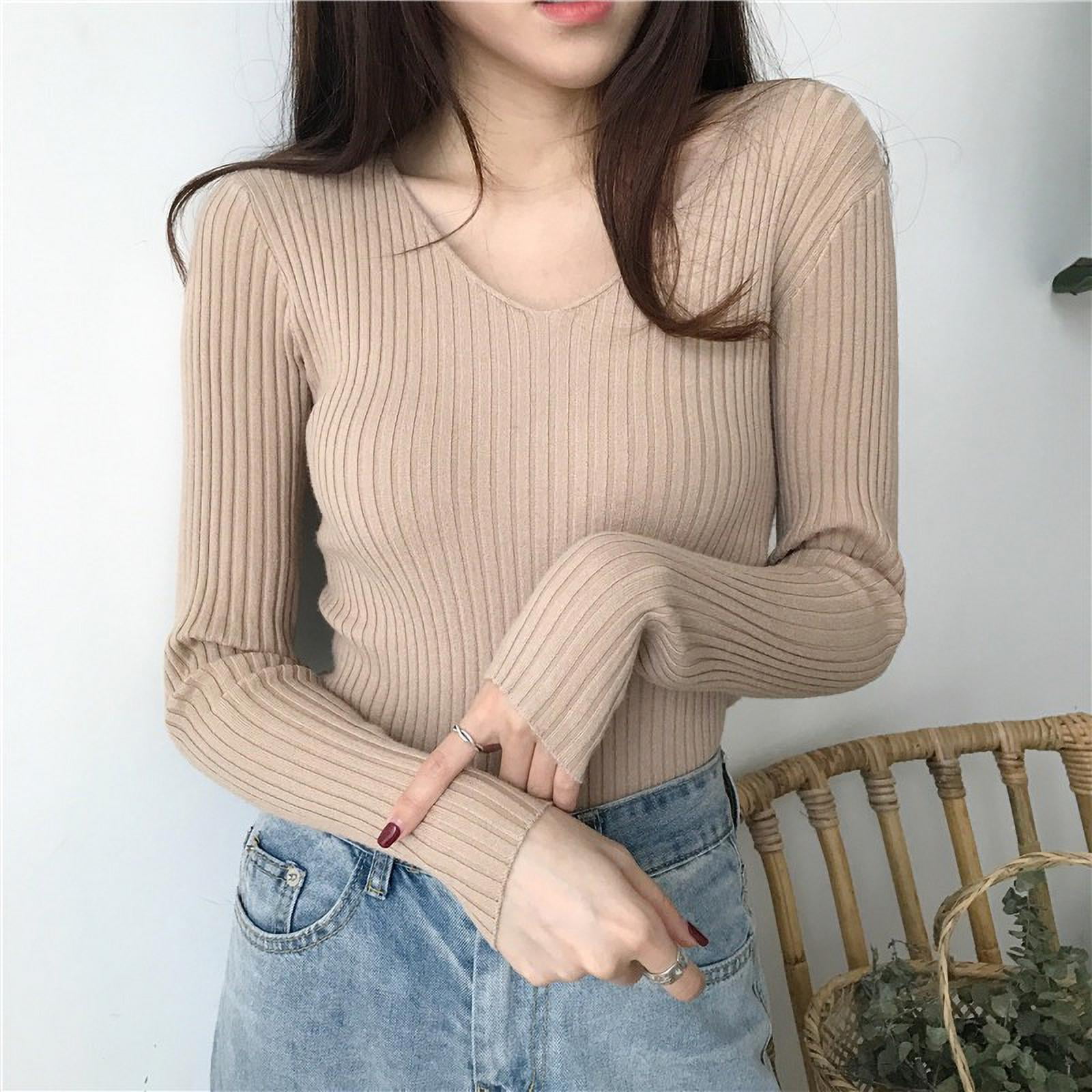 Mens Long Sleeves Slim V-neck Outwear Fashion Style Casual Knitted Sweater B578 