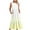 Yellow, variant on Lindreshi Summer Dresses for Women 2024 Women's Fashionable Sleeveless Pocket Round Neck Printing Loose Long Dress