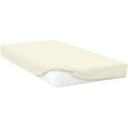 thumbnail image 2 of Fitted Sheet 1PC - Deep Pocket of 12" Inch Fully Elastic - 300 Thread Count 100% Egyptian Cotton Mattress Cover, Luxury Silky & Ultra-Soft Bottom Sheets - Ivory Solid, Twin Size., 2 of 4