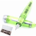 thumbnail image 1 of shiyou-USA Monza ID Fountain Pen with Ink Vials (Green) - Stub Nib, 1 of 4