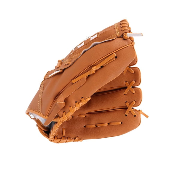 HLONK 10.5inch Softball Baseball Left Hand Glove for Outdoor Team Sports (Yellow)