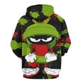 thumbnail image 3 of Looney Tunes Marvin The Martian Mens Womens Novelty Hoodie 3D Print Pullover Hooded Long Sleeve Sweatshirts Tops Blouse with Pocket, 3 of 8
