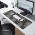 thumbnail image 2 of Long Mouse Pads for Desk,Spider Web and Spiders Halloween Pattern Desk Mats on Top Of Desks, Desk Mouse Pad Extra Large with 3mm Non-Slip Base and Stitched Edge for Gaming,Office,Work,Home 31.5x11.8in, 2 of 5
