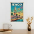 thumbnail image 3 of Vintage City Travel Poster of Reynosa Showing Border Life And Celebration Spirit Canvas Poster, 3 of 8
