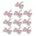 thumbnail image 1 of 10 Pcs Chien Chat Tag Personnalisé ID Anti??Loss Animal Lettrage Acier Inoxydable Pendentif, 1 of 8