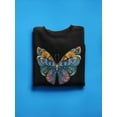 thumbnail image 3 of Butterfly  Motley Sweatshirt Women -Image by Shutterstock, Female Small, 3 of 4
