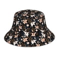 thumbnail image 3 of Daiia Lilies Flowers Pattern Bucket Hat - Trendy Cotton Sun Hat for Beach, Golf, Fishing - Fun Outdoor Vacation Boonie for Men and Women, 3 of 9