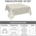 thumbnail image 2 of Square Tablecloth 60 x 60 Inch, Farmhouse Broken Stripes Tablecloth Square Water and Stain Resistant Tabletop Cover Polyester Table Cover for Dining, Parties, Camping, 2 of 8