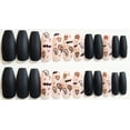 thumbnail image 4 of Boo To You Halloween Matte Long Ballerina Press On Nails - 24 Pieces - Artificial Nail Kit, 4 of 5