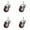 4 Swivel - No Brakes  - Maroon, variant on 3 Inch Maroon Polyurethane 3/8 Inch Threaded Stem Caster with Brake