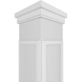 thumbnail image 4 of Ekena Millwork 8"W x 9'H Craftsman Classic Square Non-Tapered Arts & Crafts Fretwork Column w/ Prairie Capital & Prairie Base, 4 of 8