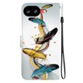 thumbnail image 3 of Leather For Google Pixel 10a 6.3-inch Wallet Case Crystal Material Painted Animal&Flowers&Hearts Pattern, Wallet For Women Men Card Holder Magnetic Clasp Kickstand Folio Cover,Color-1, 3 of 7