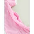 thumbnail image 5 of Springcmy Kids Little Girl Swim Cover Up Dress Toddler Towel Terry Swimsuit Wraps Zip Up Bathing Suit Robe Pool Beach Coverup Pink 2-3 Years, 5 of 7