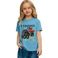 thumbnail image 4 of CAIXIA 100 Days of School Shirt Kids Toddler Boys Girls 100th Day of School Costume T-Shirt Short Sleeve Tops Graphic Tee,Light Blue, 4 of 7