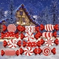 thumbnail image 3 of Rdhnmea 12 Pcs Christmas Candy Lawn Yard Sign Stakes Holiday Garden Decor with Waterproof Corrugated Cardboard Xmas Pathway Walkway Decor, 3 of 7