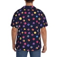 thumbnail image 3 of Sigee Planets for Men's Casual Short Sleeve Button Down Shirts Men's Shirts Summer-Small, 3 of 5