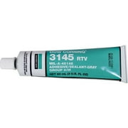 Dow Corning 3145 Gray Rtv MilA46146 Adhesive Sealant, Gray, 3 Oz. Tube