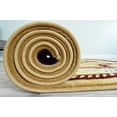 thumbnail image 3 of GLAMOUR 3D Hand Carved Traditional Rug Oriental Floral 7'9''x10'8'' Beige Cream, 3 of 8