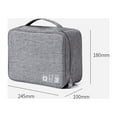 thumbnail image 2 of Storage Organizer, Electronics Organizer Travel Bag for Cable Accessories Storage Bag Pouch Free Separated Space Waterproof for Cable Cord Charger Hard Drive Earphone Power Bank, 2 of 8