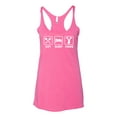 thumbnail image 2 of Cheerleading Eat Sleep Cheer Girl Sports Tri-Blend Racerback Tank Top, Vintage Pink, X-Large, 2 of 3