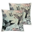 thumbnail image 2 of Nawypu Hummingbird Bird Decorative Throw Pillow Cover Plush Pillow Case Soft Square Couch Cushion Pillow Cover Farmhouse Rustic Home Decor for Sofa Living Room Couch Bed 2 pcs, 2 of 6
