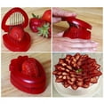thumbnail image 4 of MSC  International JOIE's Simply Slice Strawberry Slicer with Huller, Red, 4.5 x 1.25 x 7 inches, Plastic, 4 of 5
