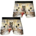 thumbnail image 3 of Happy New Year 2026 Saint Bernard Santa Gnome Holiday Party Snow All Over Print Boxer Briefs Underwear for Men Dad St Dog Lover - 13019, 3 of 6