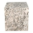 thumbnail image 5 of Sloane 20" Modern Natural Marble Handmade Rectangular 2-Shelf End Table, Beige/Dark Taupe, 5 of 9