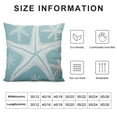 thumbnail image 5 of Nawypu  Throw Pillow Cover Green Star Vintage Starfish Pastel Seafoam Blue Fish Decorative Pillow Case Home Decor Square Pillowcase, 5 of 5