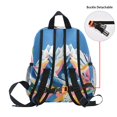thumbnail image 5 of FORMRS School Backpack with Front Zippered Pocket 12" Student Travel Daypack, Abstract Snow Mountain, 5 of 6