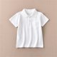 thumbnail image 4 of Odeerbi Camisas de Golf de Niños Niñas Algodón Color Sólido Camisas de Tenis de Manga Corta Uniforme Escolar Con Bolsillo, 4 of 7