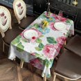 thumbnail image 2 of Pioneer Flower Floral Print Pattern Rectangle Tablecloth 60"x102",Waterproof Polyester Rectangle Table Cloth, Wipeable Spillproof Polyester Tablecloth for Dining, Camping, Indoor and Outdoor, 2 of 6