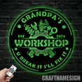 thumbnail image 4 of Craftnamesign Custom Grandpa Workshop Mechanic Garage Metal Wall Art, 4 of 5