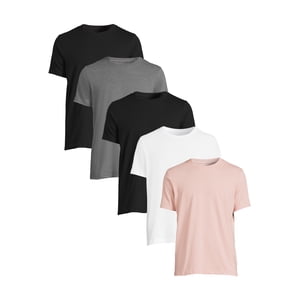 George Men's Crew Neck T-Shirt, 5-Pack