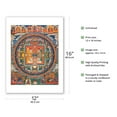 thumbnail image 2 of Mandala of the Vajrabhairava - Buddhist Tantric Deity - Vintage Tibetan Thangka Buddhist Painting - Tibet, 19th Century - Bamboo Fine Art 290gsm Paper (Unframed) 12x16in, 2 of 4