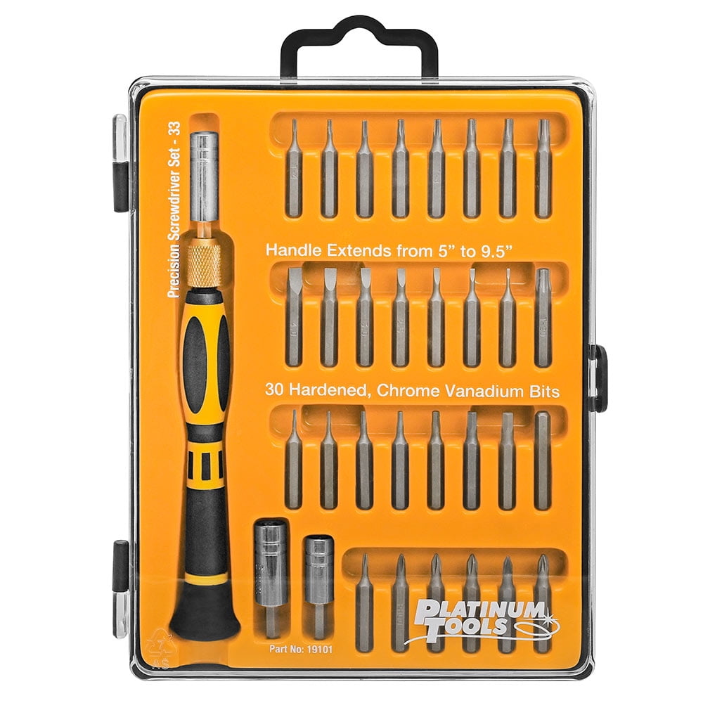 Platinum Tools Precision Screwdriver Set, 33 pc.