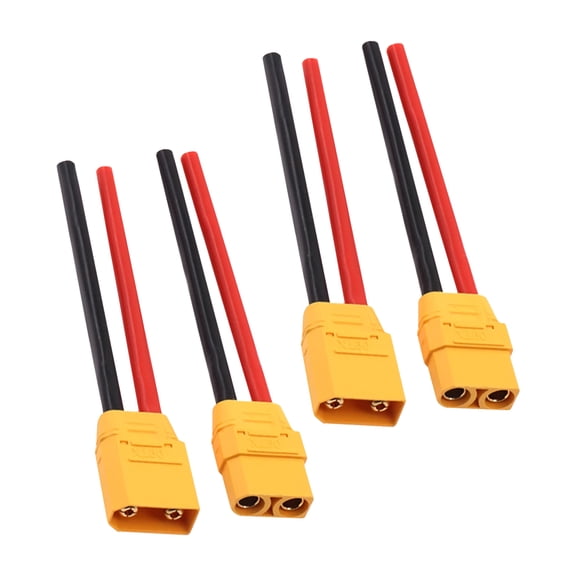 2 Sets XT90 Plug Male & Female Connectors 12AWG 10CM