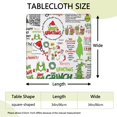 thumbnail image 2 of Square Christmas Tablecloth with Elastic Edges 34 * 34 Inch Waterproof Table Cover Washable Indoor and Outdoor for Party Kitchen Dinner Banquet Patio Picnic, 2 of 3