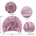 thumbnail image 5 of EnJoCho Yoga Hair Wraps for Women Turban Flowers Hair Bonnet Head Scarf Wrap Cover Ladies Vacation Cap Stretch Head Wraps, 5 of 5